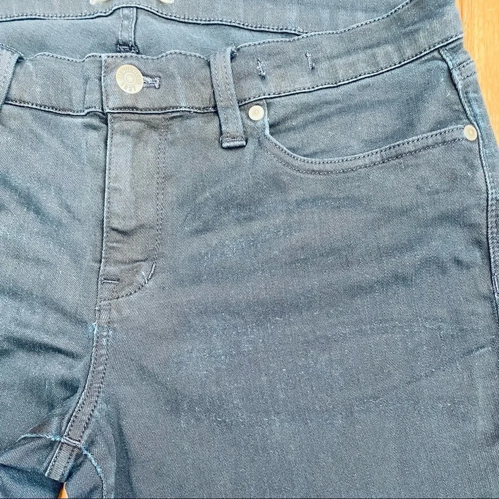 Madewell Skinny Skinny Moto Zipper Ankle Jeans , size 32